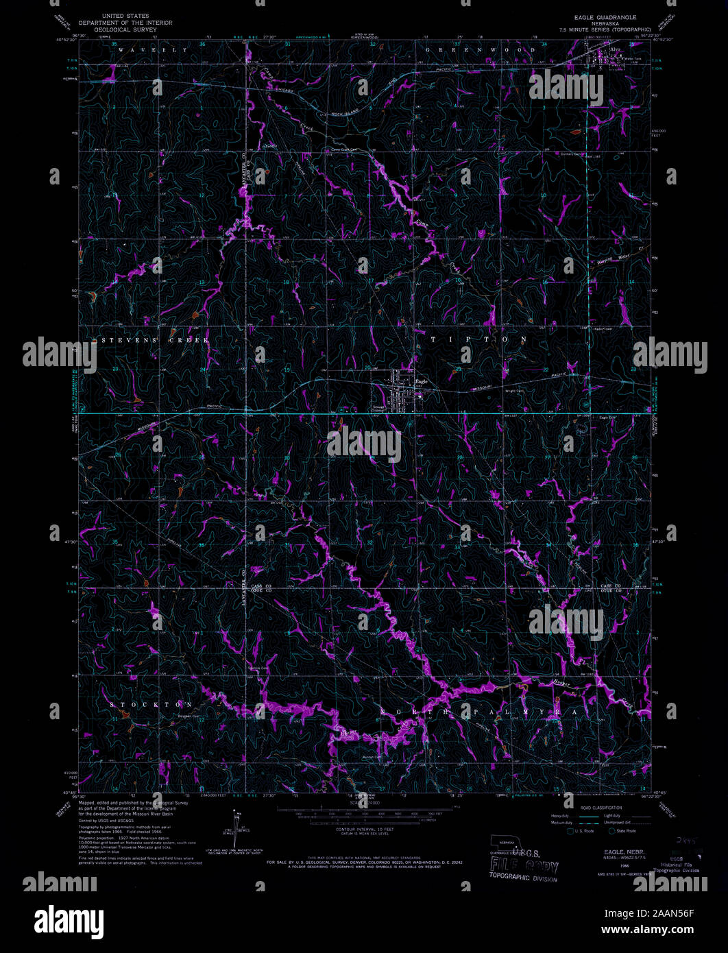 Eagle nebraska map hires stock photography and images Alamy