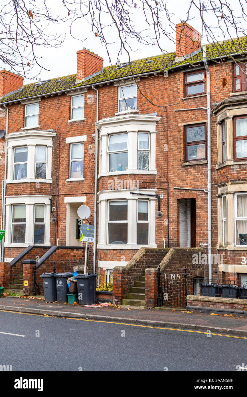 Residential properties now largely converted to small flats. Trier Way