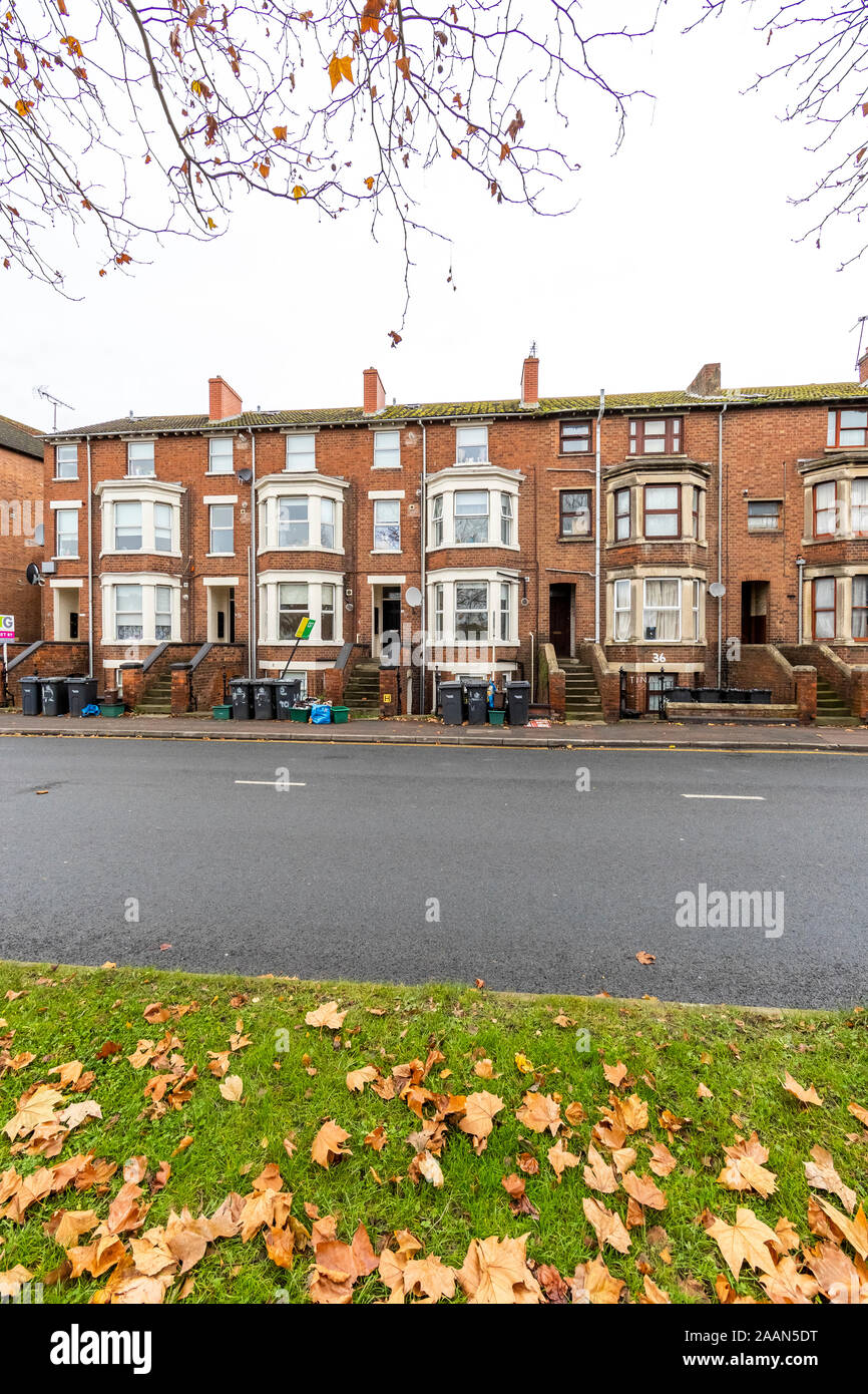 Residential properties now largely converted to small flats. Trier Way
