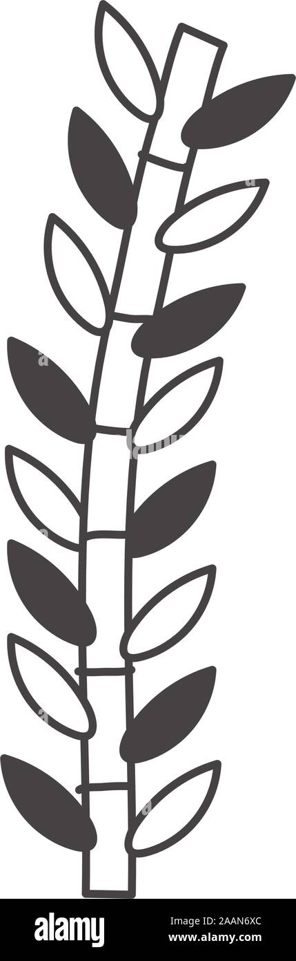 branch with leafs plant icon Stock Vector Image & Art - Alamy
