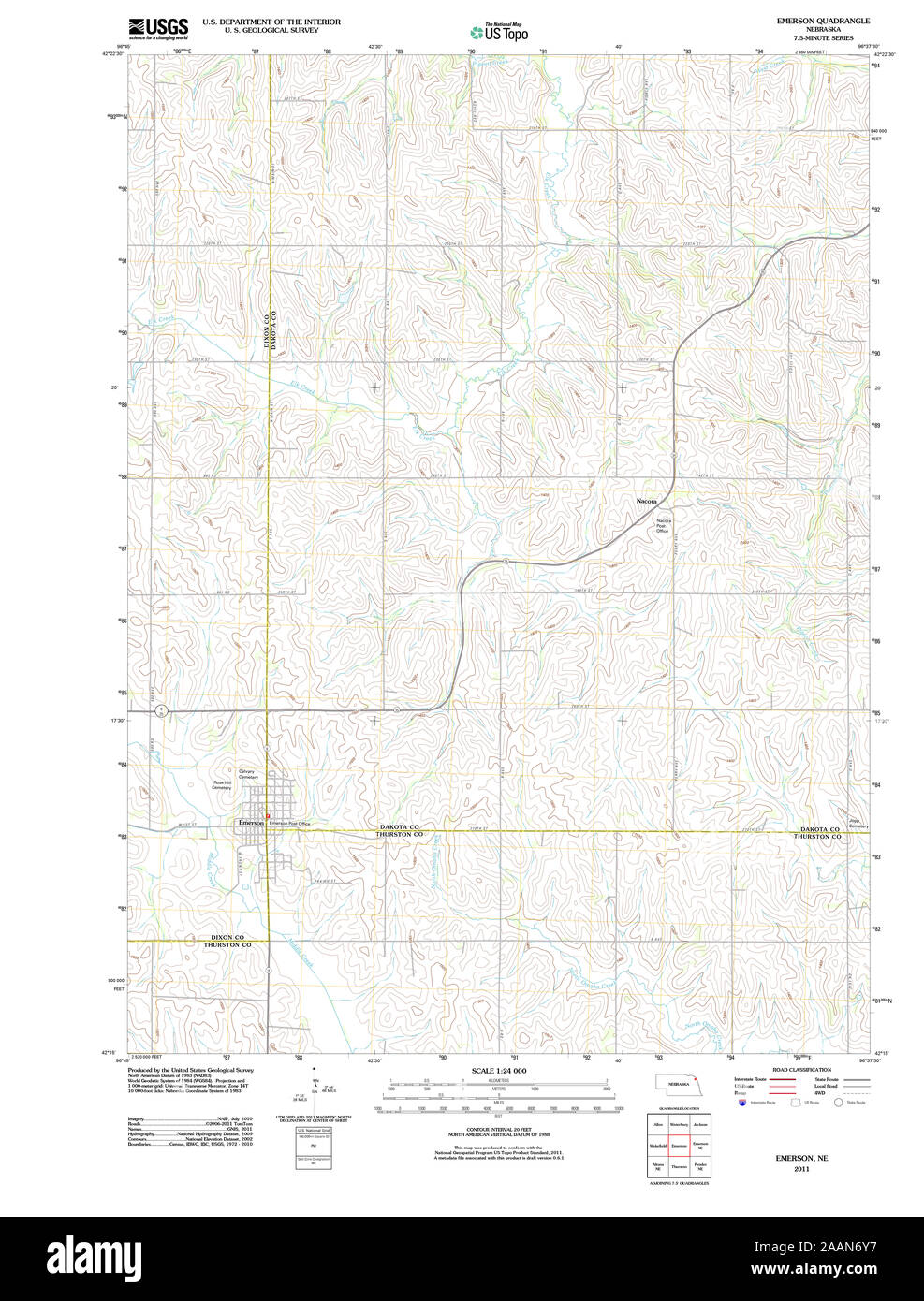 Emerson map Cut Out Stock Images & Pictures Alamy
