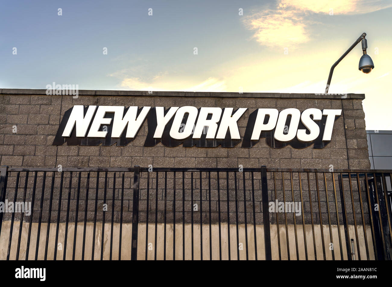 Bronx, NY/USA - 11/09/2019: The New York Post Building on East 132nd Street in the Bronx Stock Photo