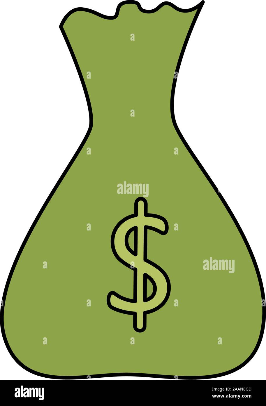 money bag cash isolated icon Stock Vector Image & Art - Alamy