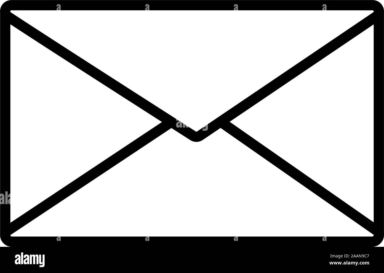 envelope closed in white background vector illustration design Stock ...