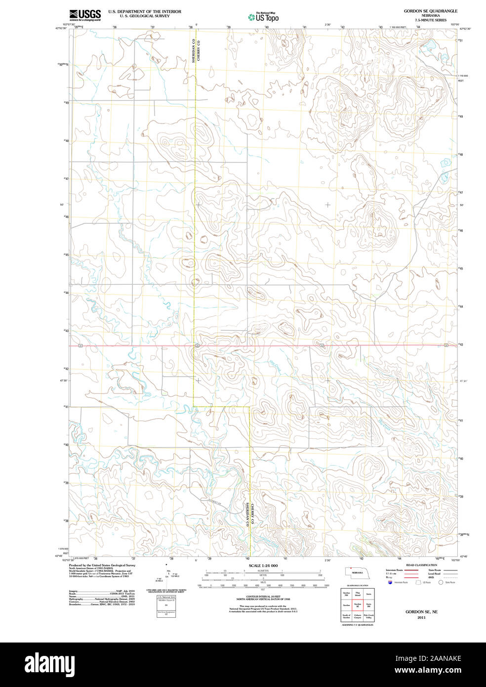 Gordon nebraska map Cut Out Stock Images & Pictures Alamy