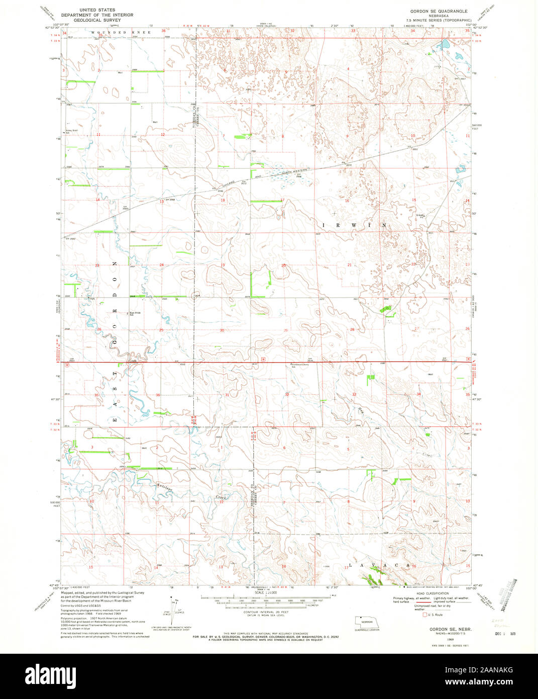 Gordon nebraska map Cut Out Stock Images & Pictures Alamy