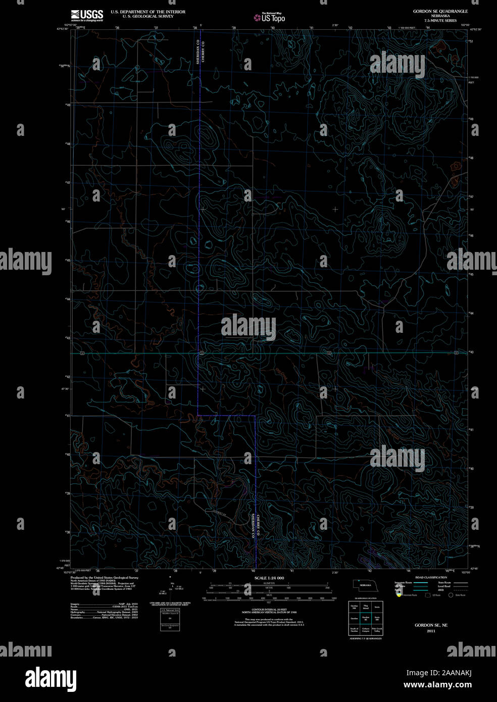 Gordon nebraska map hires stock photography and images Alamy