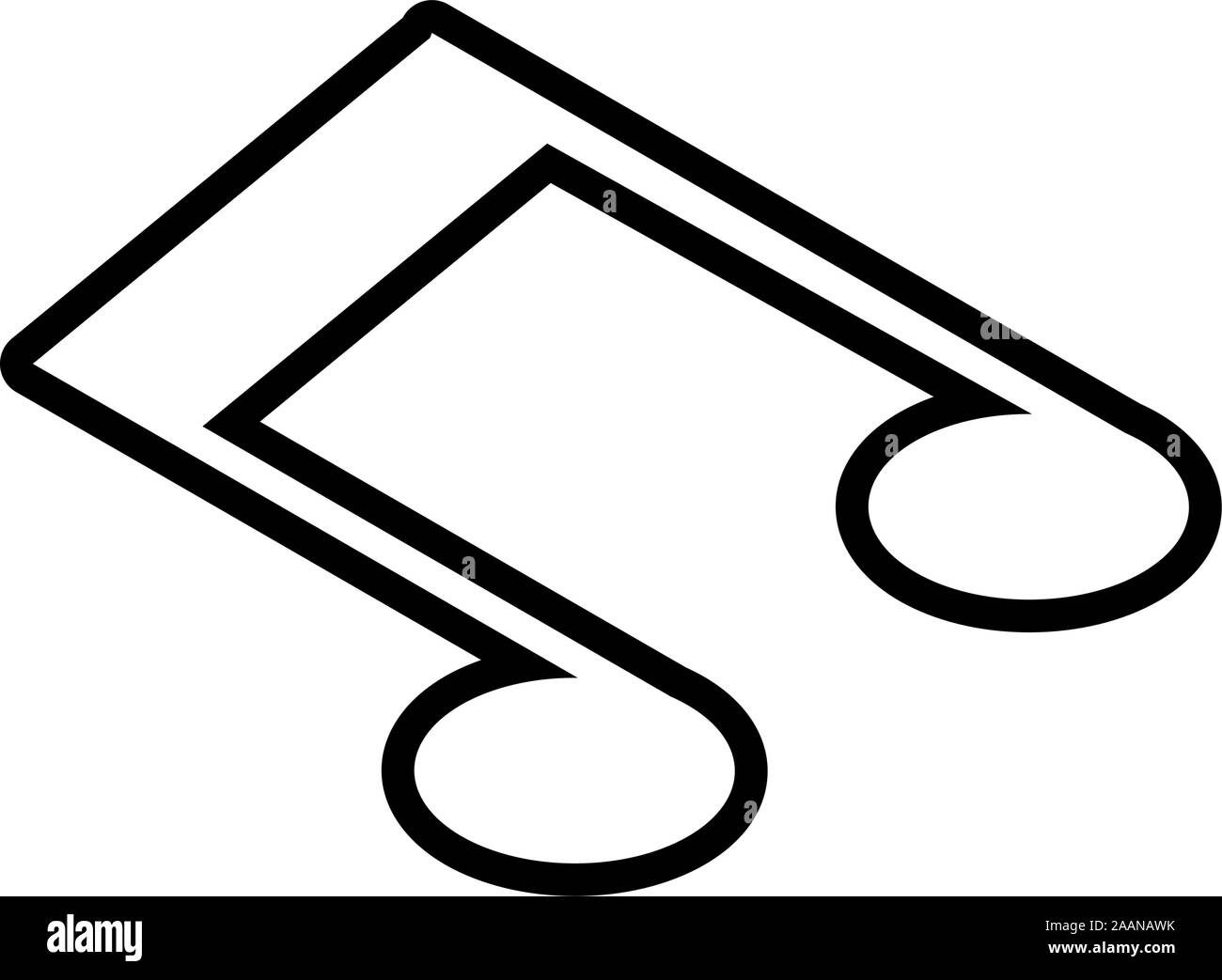 musical note on white background vector illustration design Stock ...