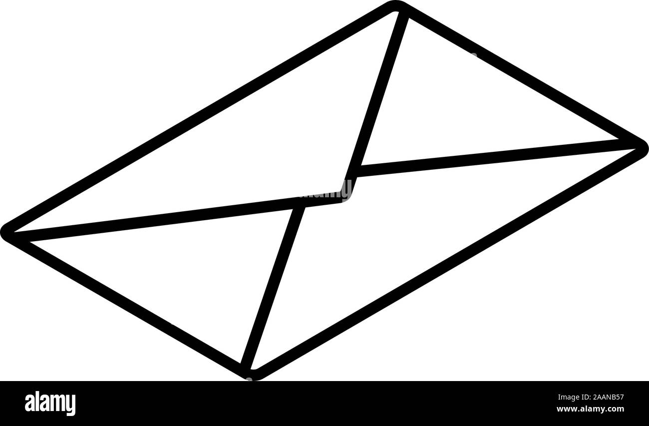 envelope closed in white background vector illustration design Stock ...