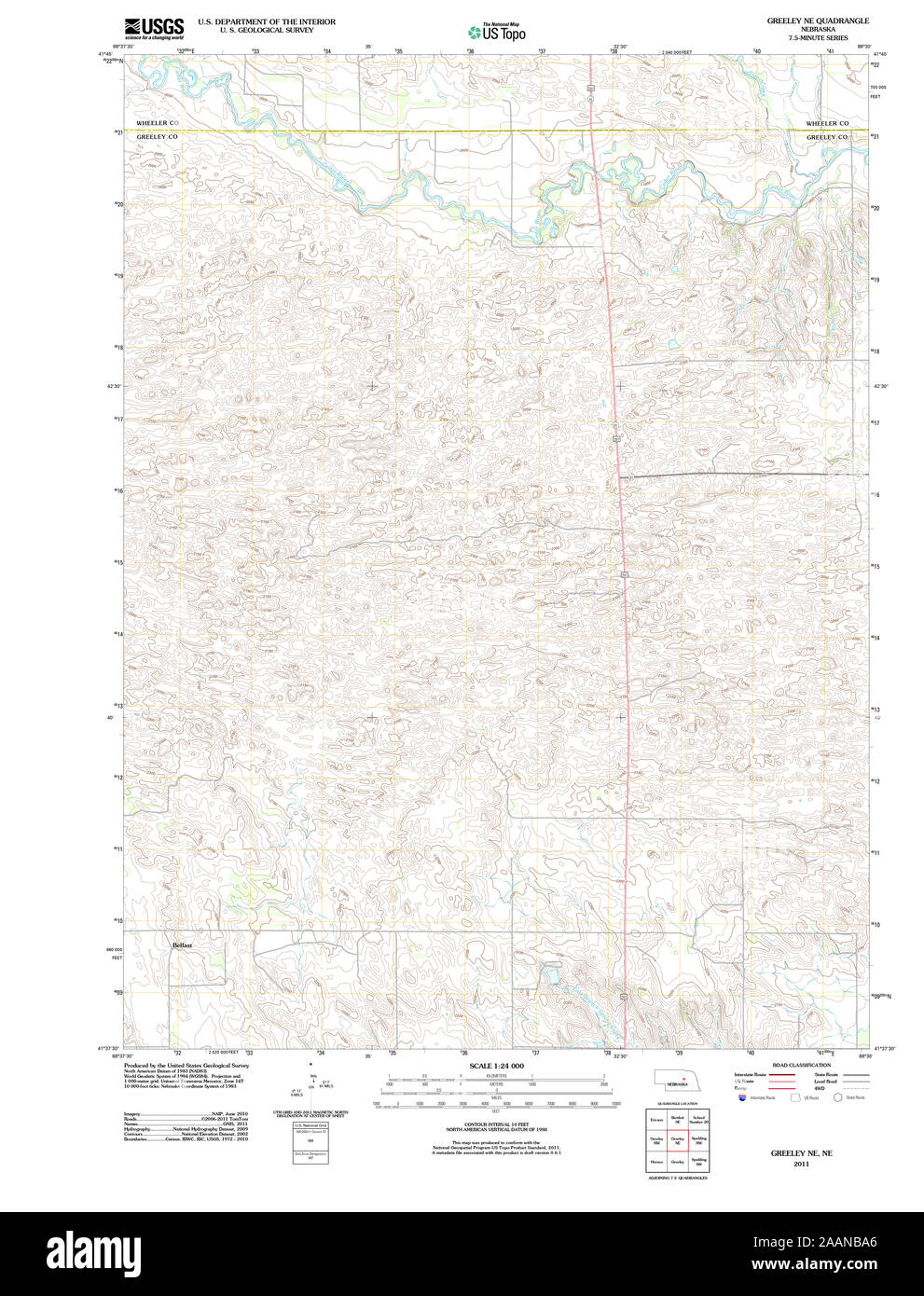 Map of greeley Cut Out Stock Images & Pictures Alamy