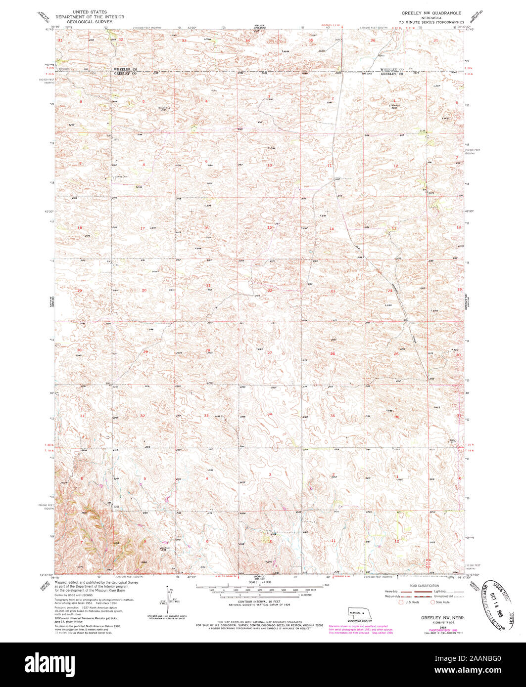 Map of greeley Cut Out Stock Images & Pictures Alamy