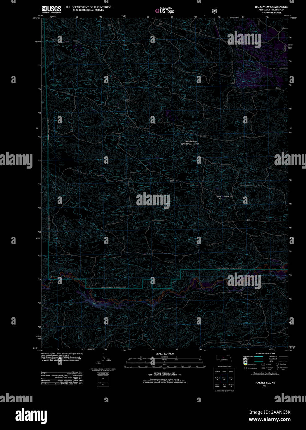 Halsey nebraska map hires stock photography and images Alamy