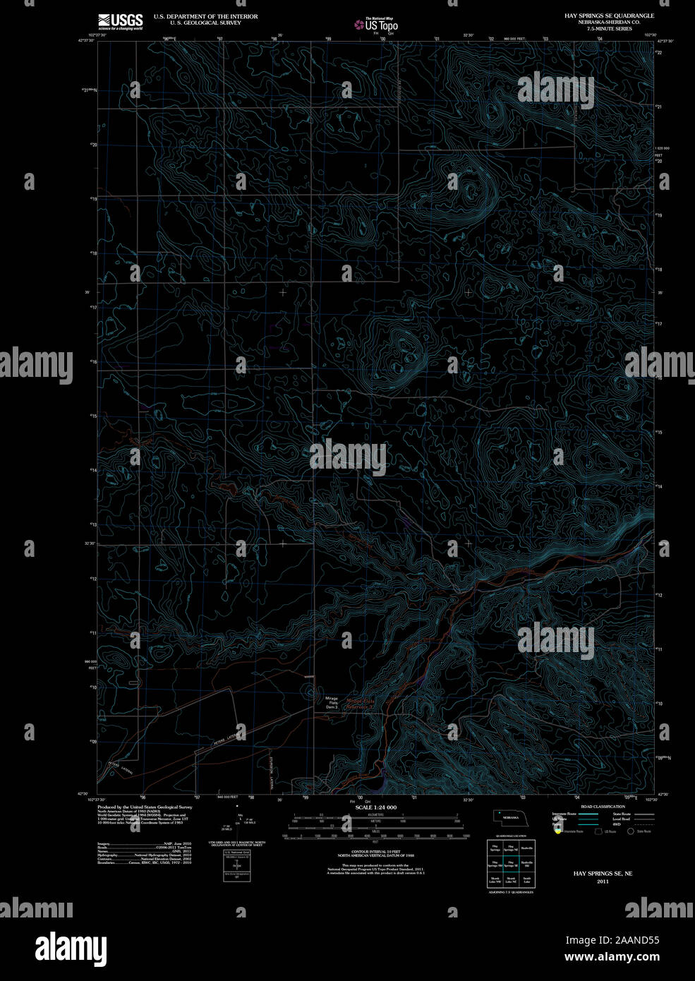 Map of hay springs hires stock photography and images Alamy