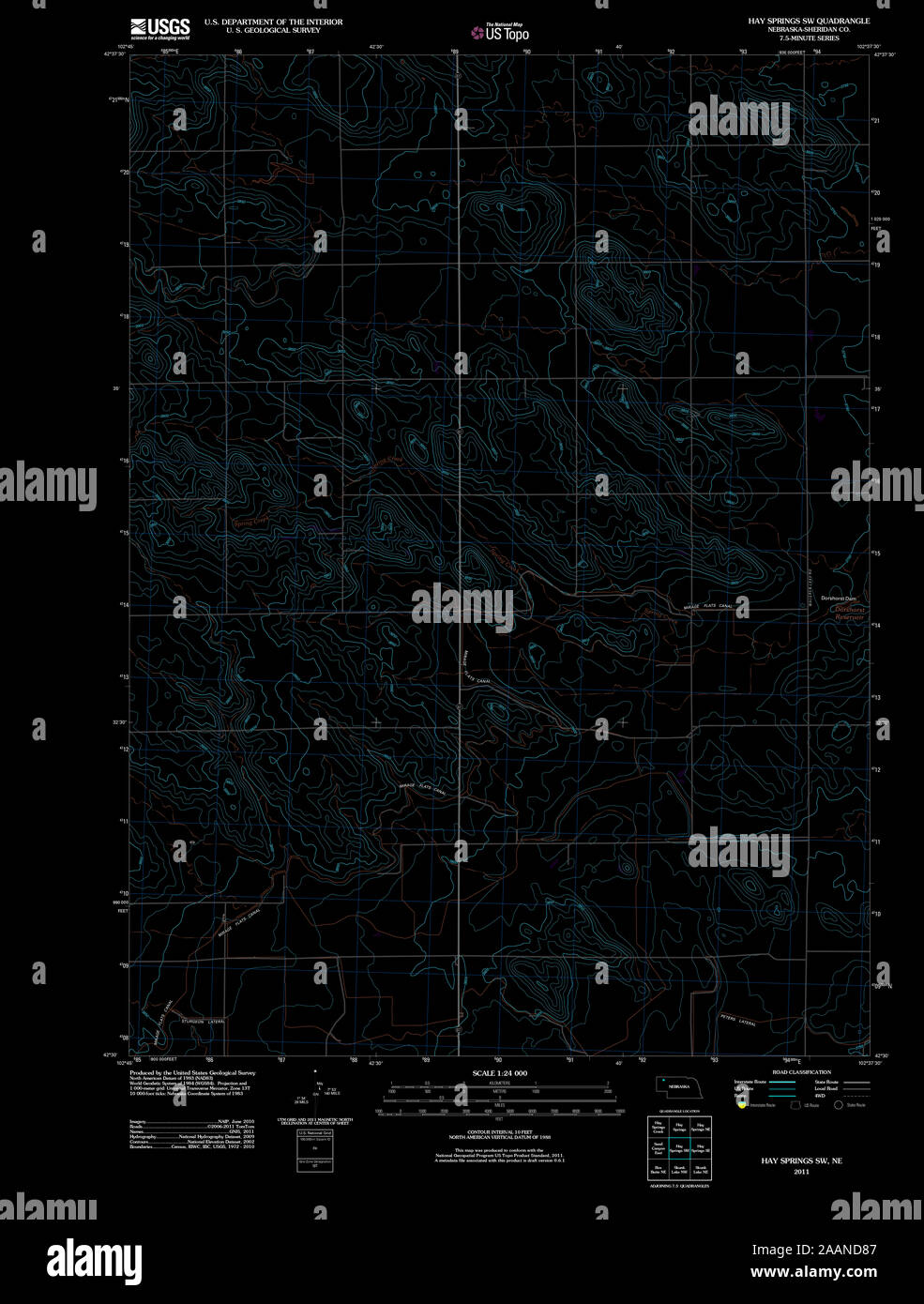 Map of hay springs hires stock photography and images Alamy