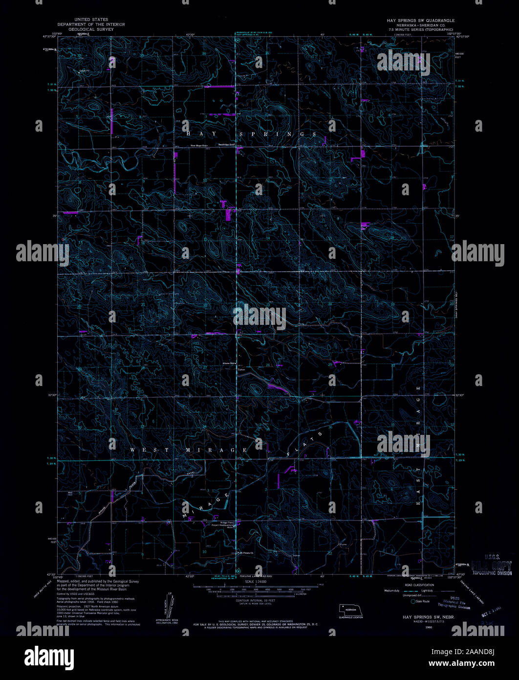Map of hay springs hires stock photography and images Alamy