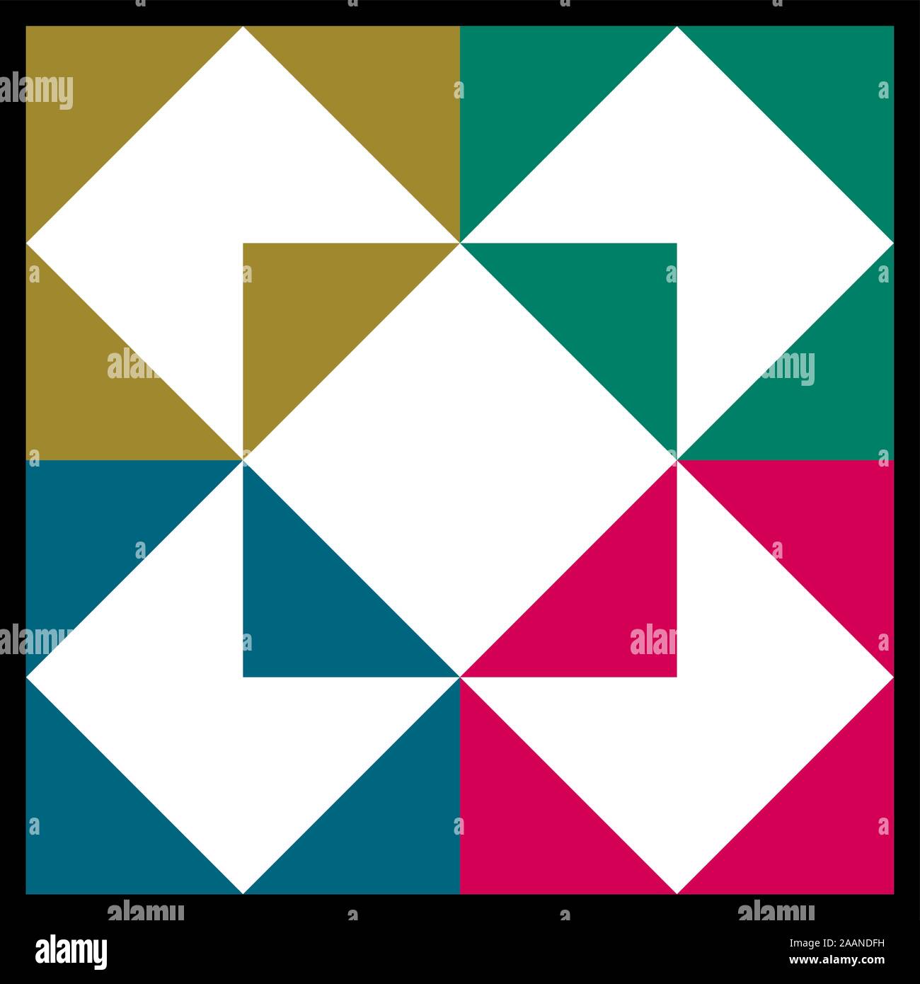 Barn Quilt Pattern Amish Patchwork Design Abstract Geometric
