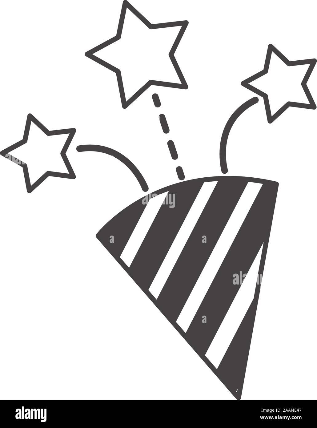 firework cone explosive with stars Stock Vector Image & Art Alamy