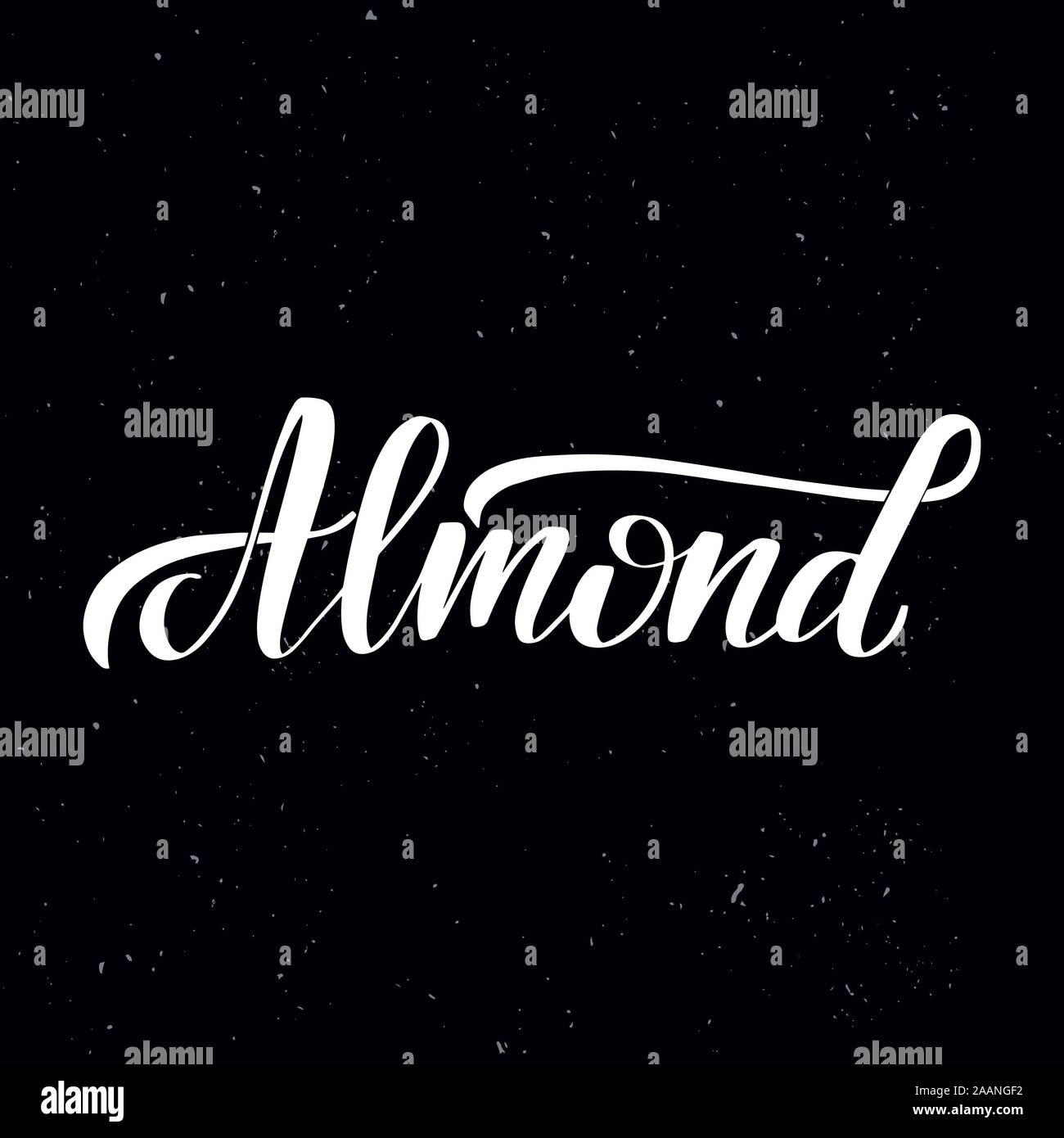 Handwritten calligraphy text, chalk on a blackboard Stock Vector