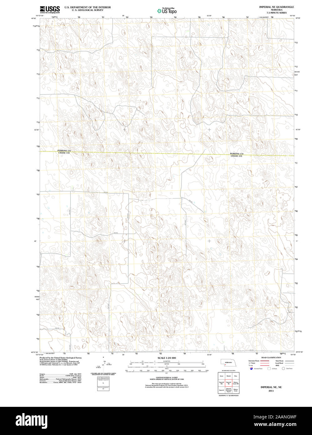 Usgs Topo Map Nebraska Ne Imperial Ne 20111121 Tm Restoration 2AANGWF 