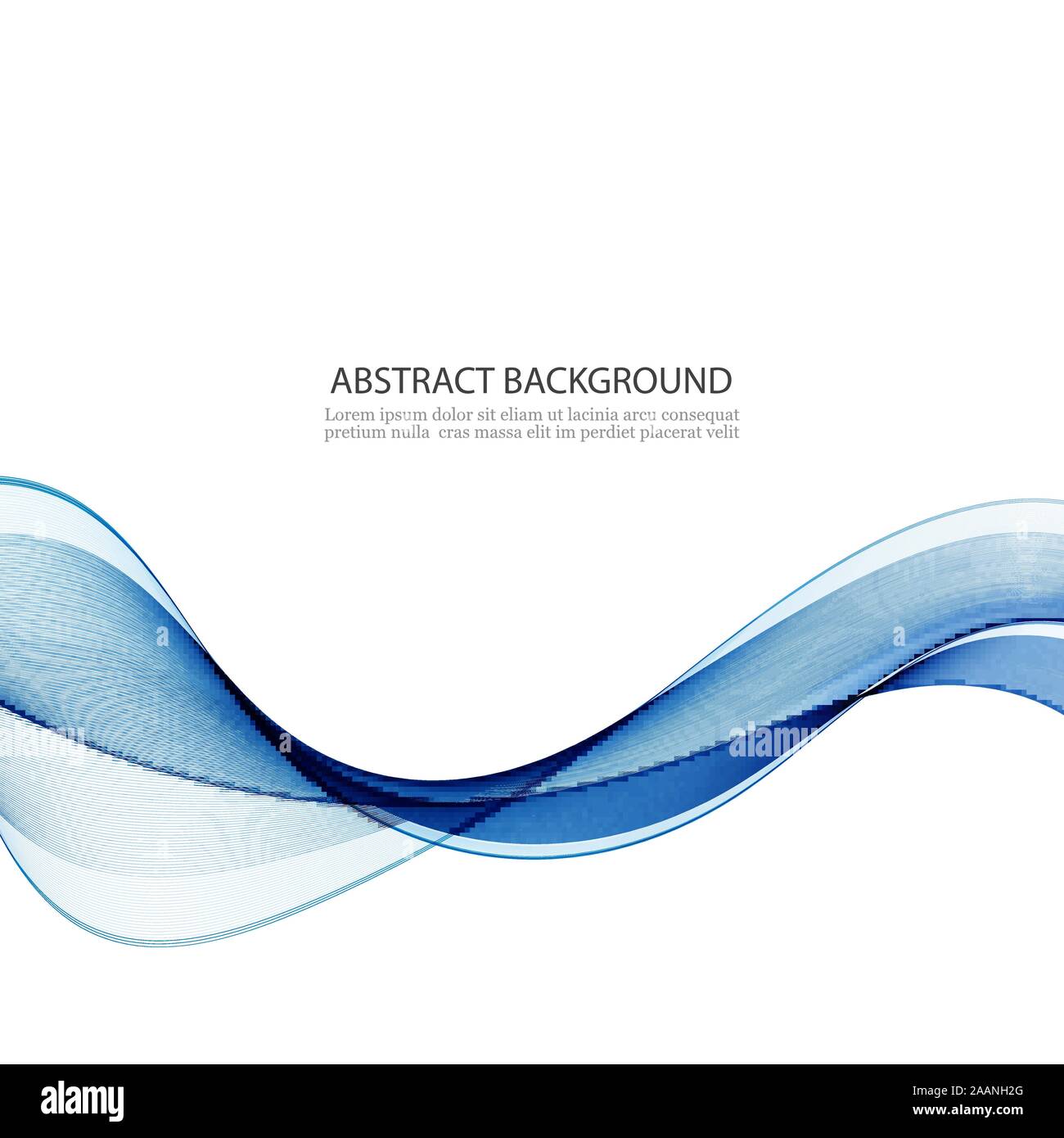 Abstract blue wave vector background Abstract blue wave Stock Vector