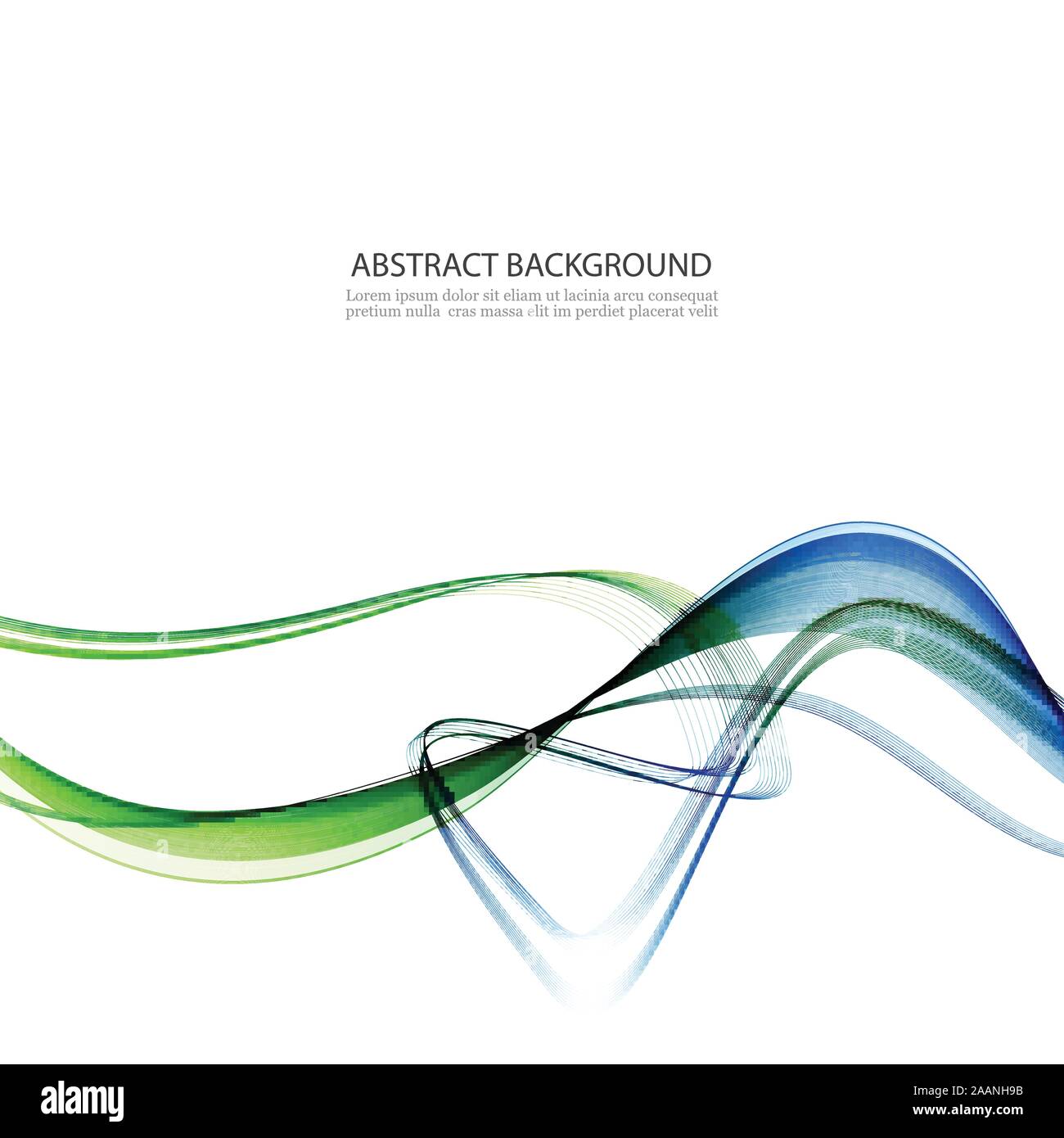 Green wavy graphic border illustration Cut Out Stock Images & Pictures ...