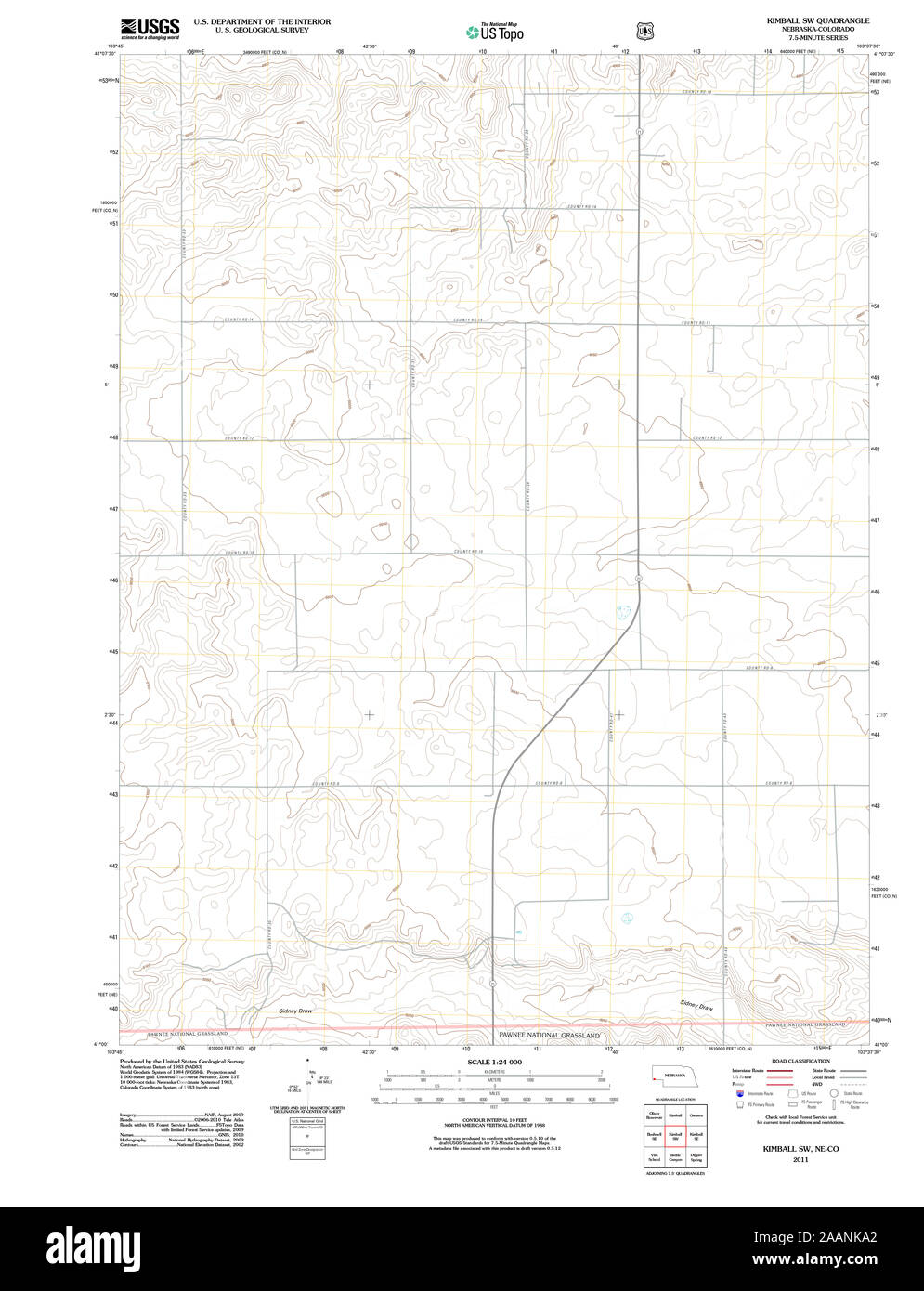 Map of kimball nebraska hires stock photography and images Alamy