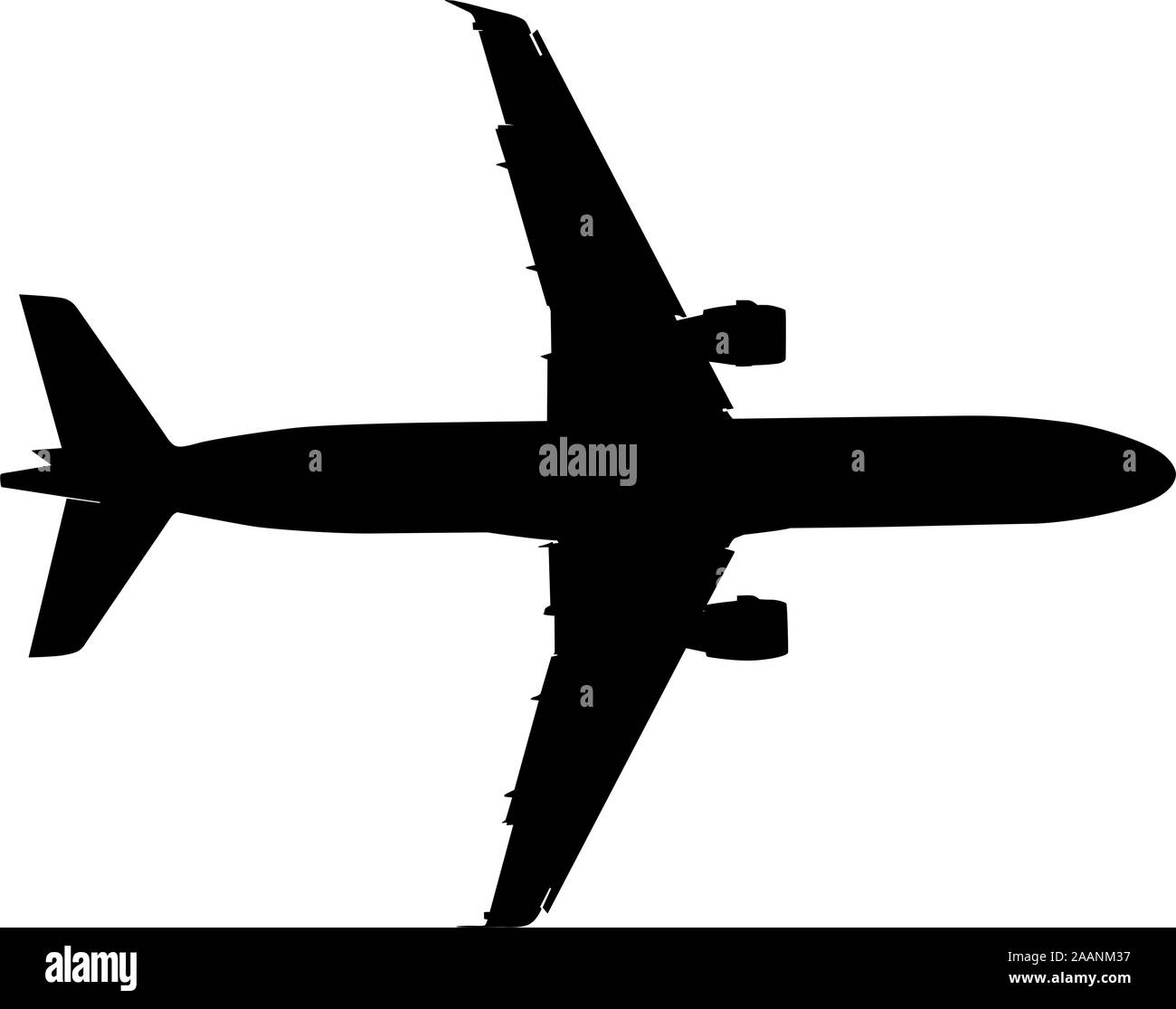 Silhouettes of planes on a white background Stock Vector Image & Art ...