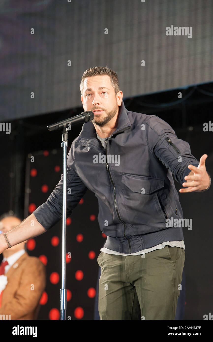 Chiba, Japan. 22nd Nov, 2019. Zachary Levi attends the Tokyo Comic Con  2019. Credit: Michael Steinebach/AFLO/Alamy Live News Stock Photo - Alamy