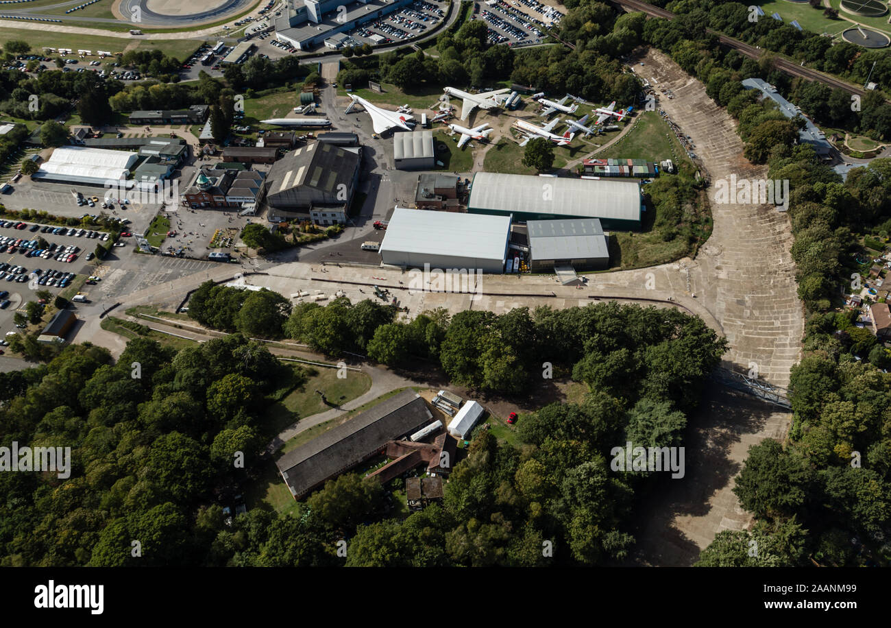 Brooklands Museum from the Air Stock Photo