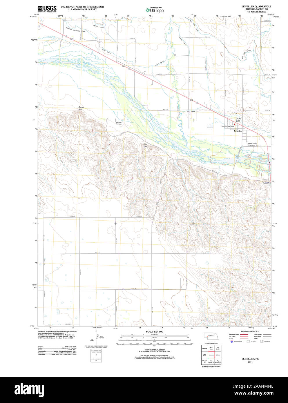 Lewellen nebraska map hires stock photography and images Alamy