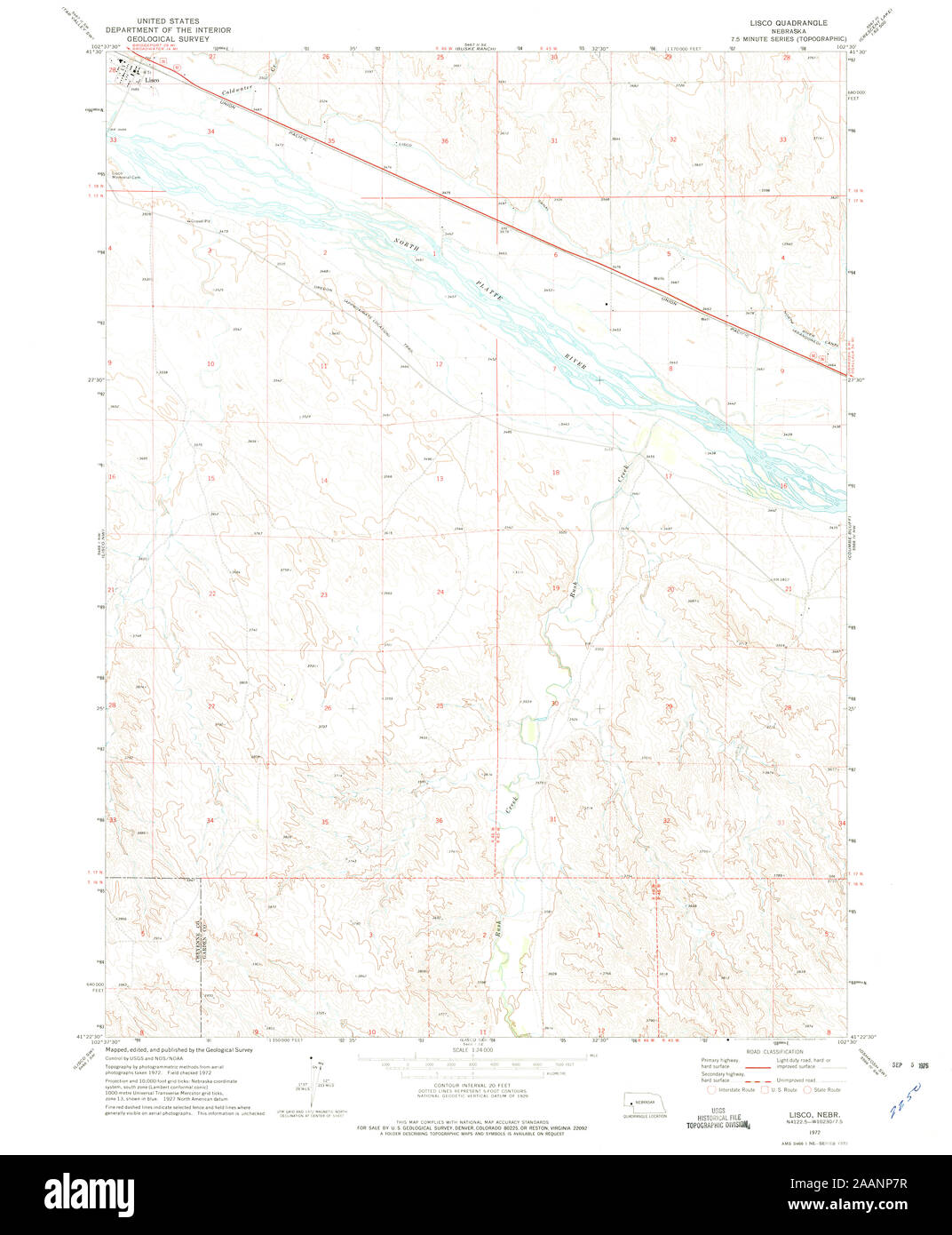 Map of lisco nebraska Cut Out Stock Images & Pictures Alamy
