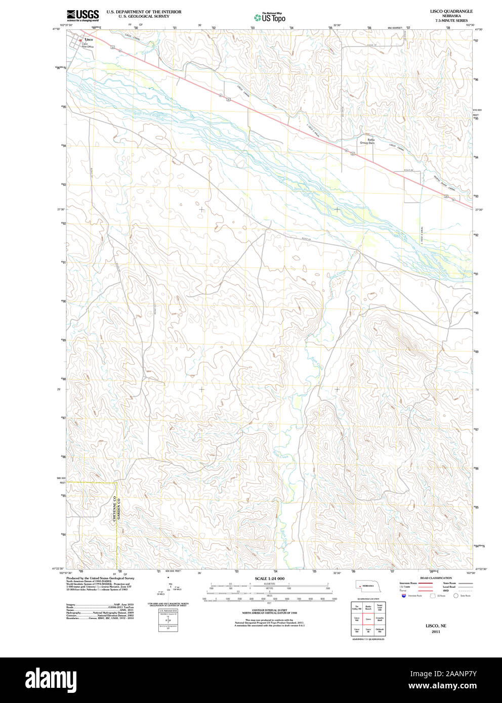 Map of lisco nebraska Cut Out Stock Images & Pictures Alamy