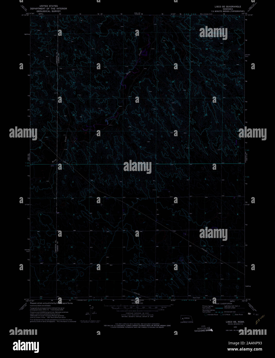 Lisco nebraska map hires stock photography and images Alamy