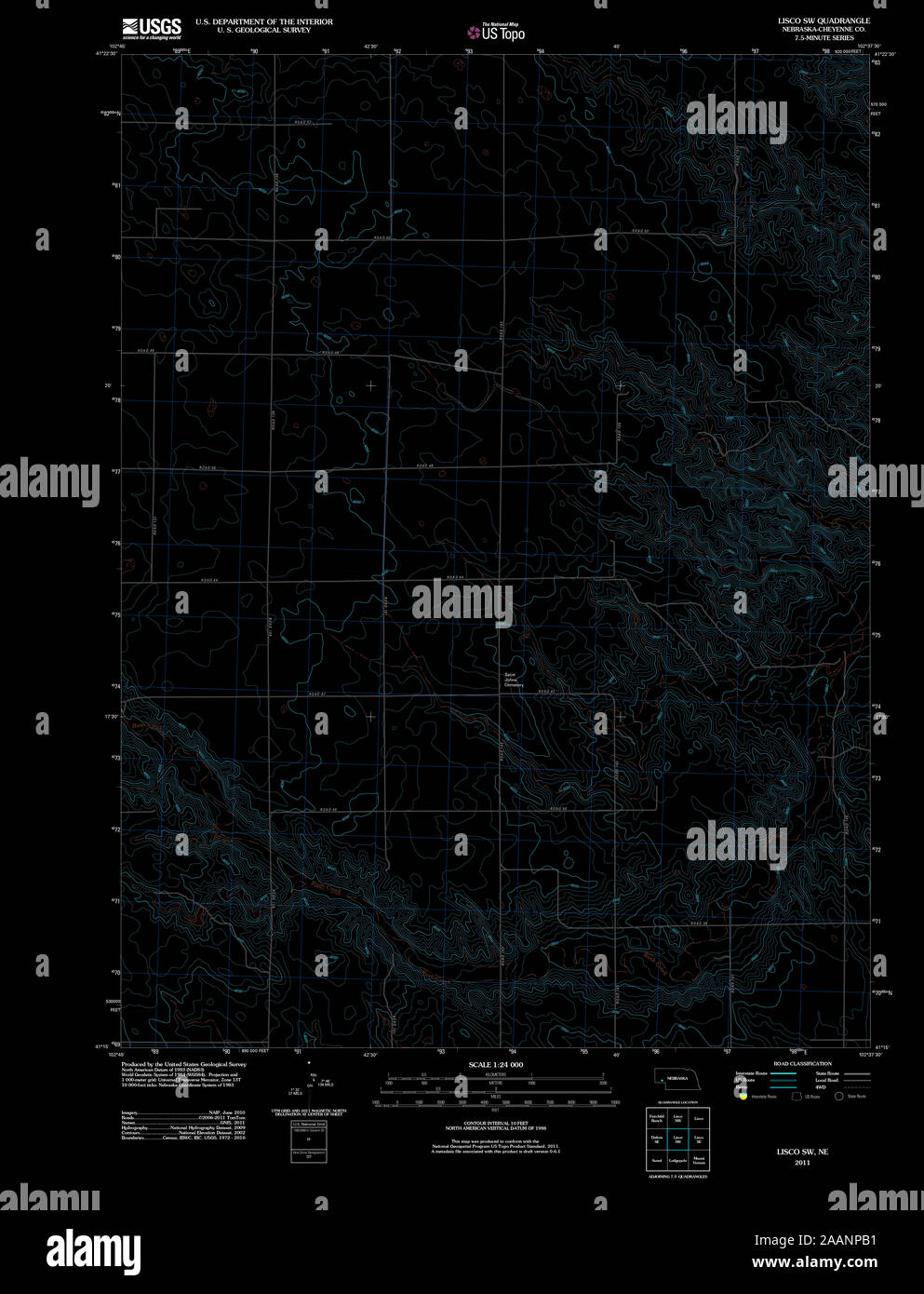 Map of lisco nebraska hires stock photography and images Alamy