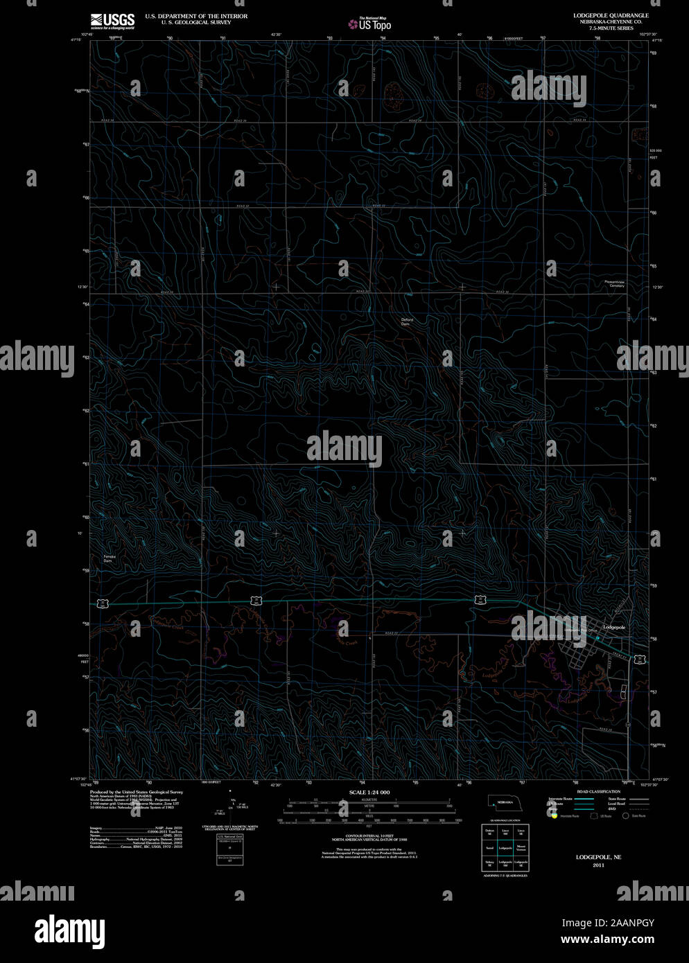 Lodgepole nebraska map hires stock photography and images Alamy
