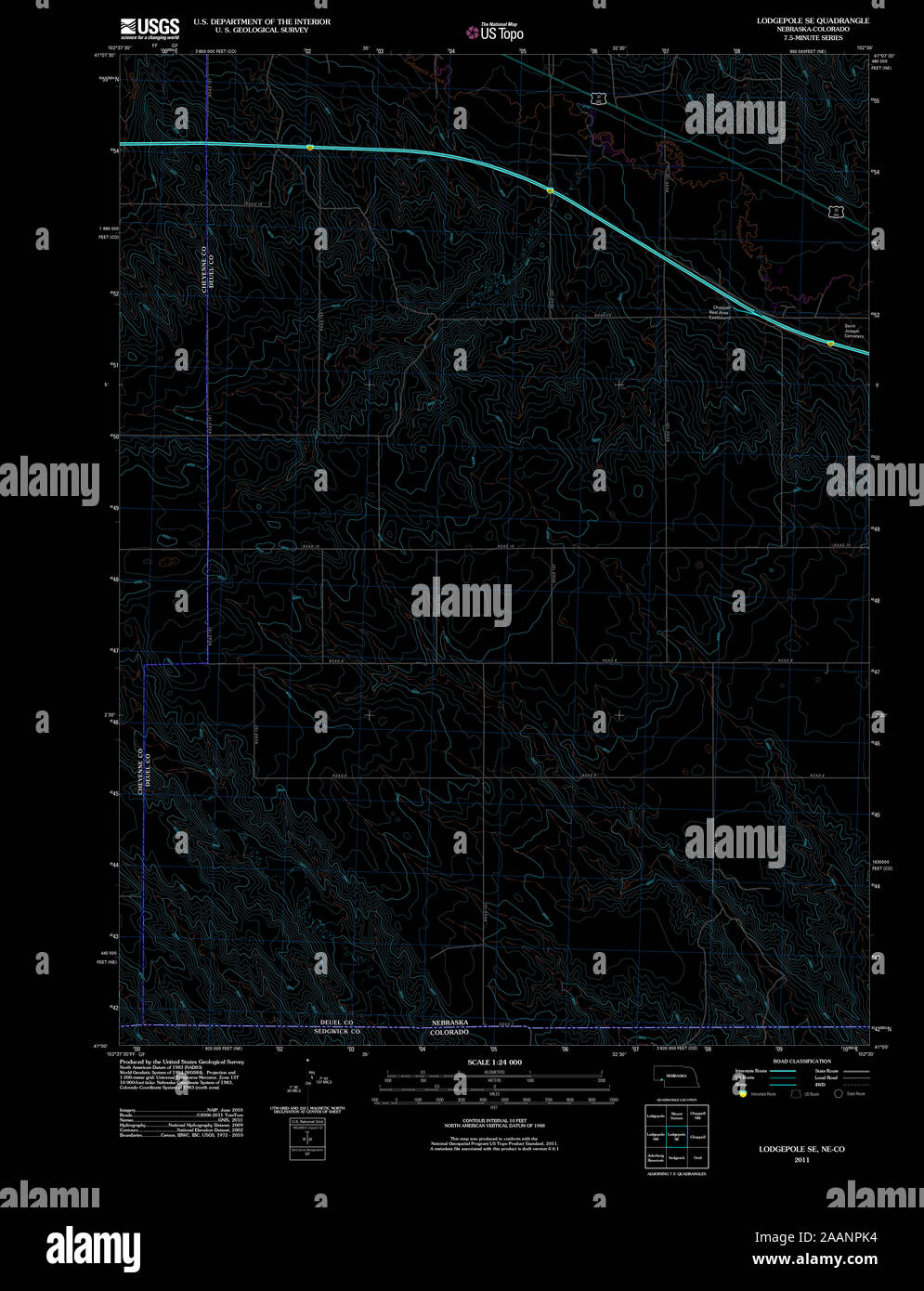 Map of lodgepole nebraska hires stock photography and images Alamy