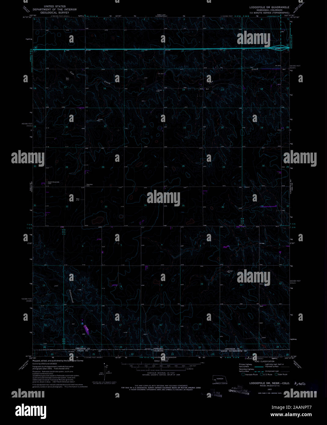 Lodgepole nebraska map hires stock photography and images Alamy