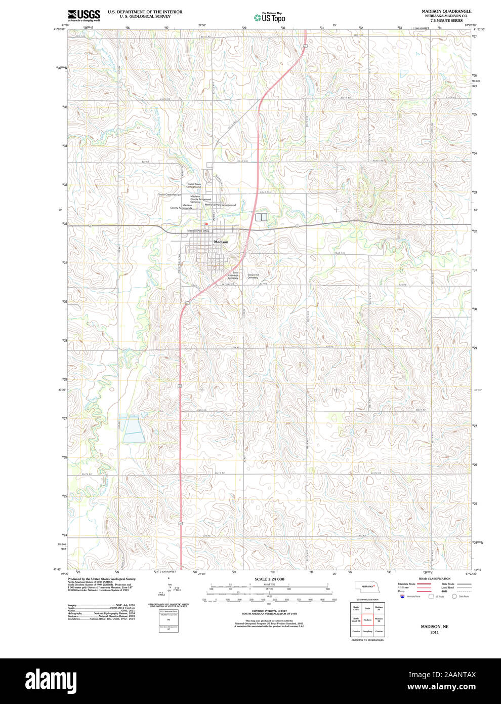 Madison nebraska map Cut Out Stock Images & Pictures Alamy