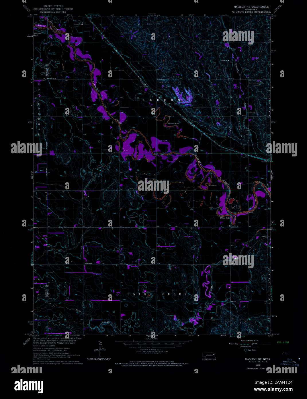 Madison nebraska map hires stock photography and images Alamy
