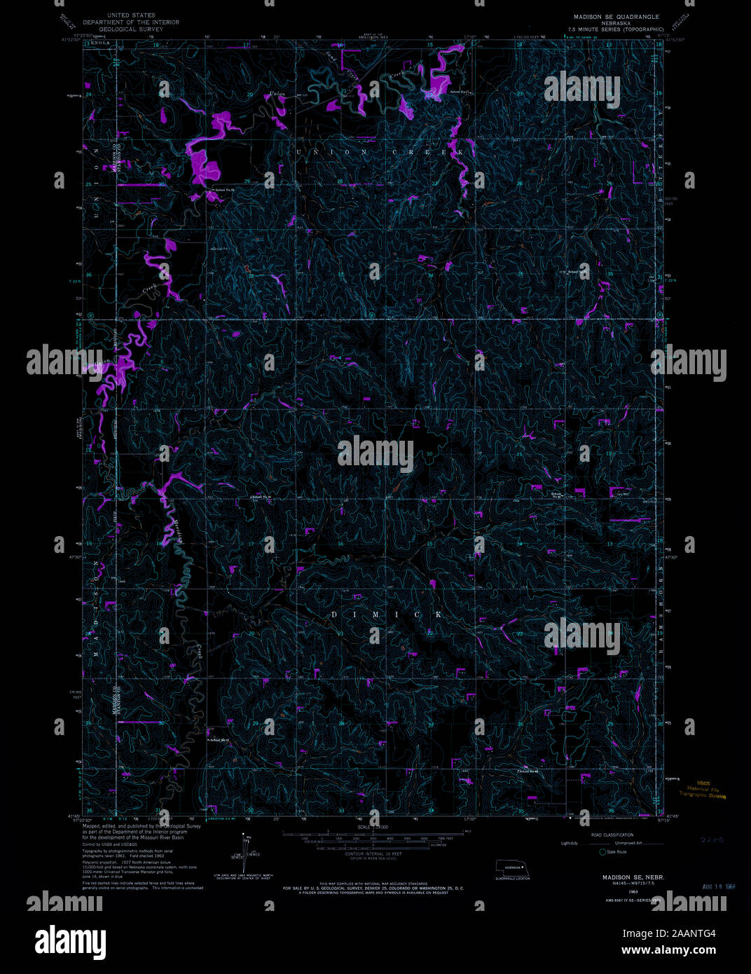 Madison nebraska map hires stock photography and images Alamy