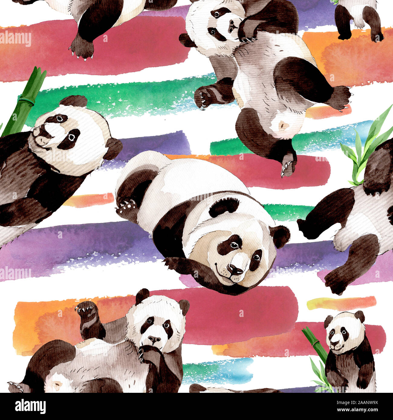Panda bear pattern hi-res stock photography and images - Page 13 - Alamy
