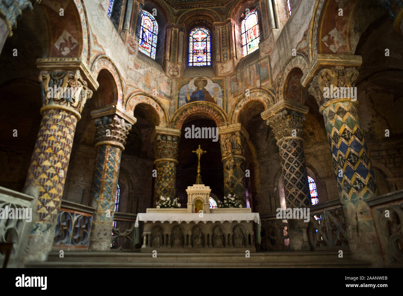 Sainte Radegonde church ( France Stock Photo Alamy