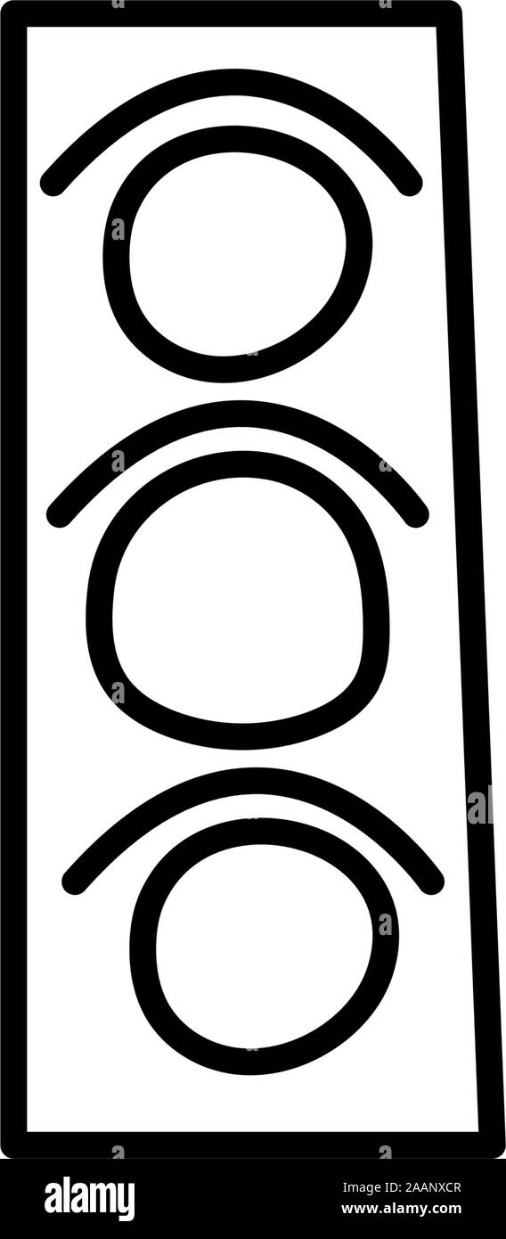 traffic light street city line icon Stock Vector Image & Art - Alamy