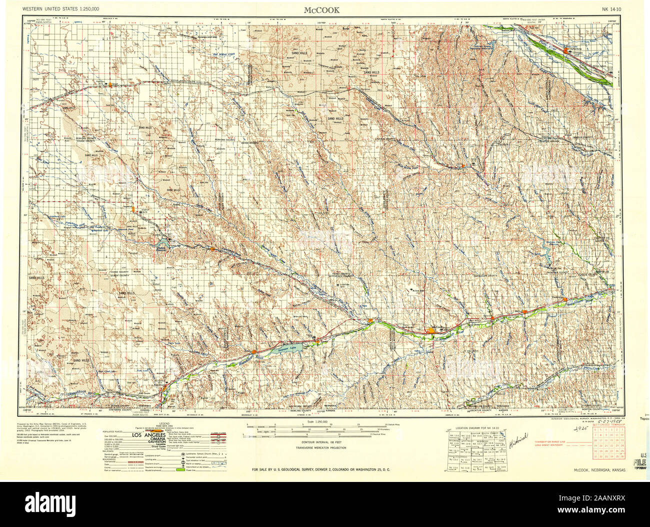 Mccook nebraska map hi-res stock photography and images - Alamy