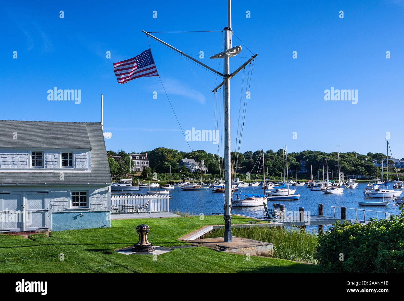 Wychmere Harbor, Harwich Port, Cape Cod, Massachusetts, USA. Stock Photo