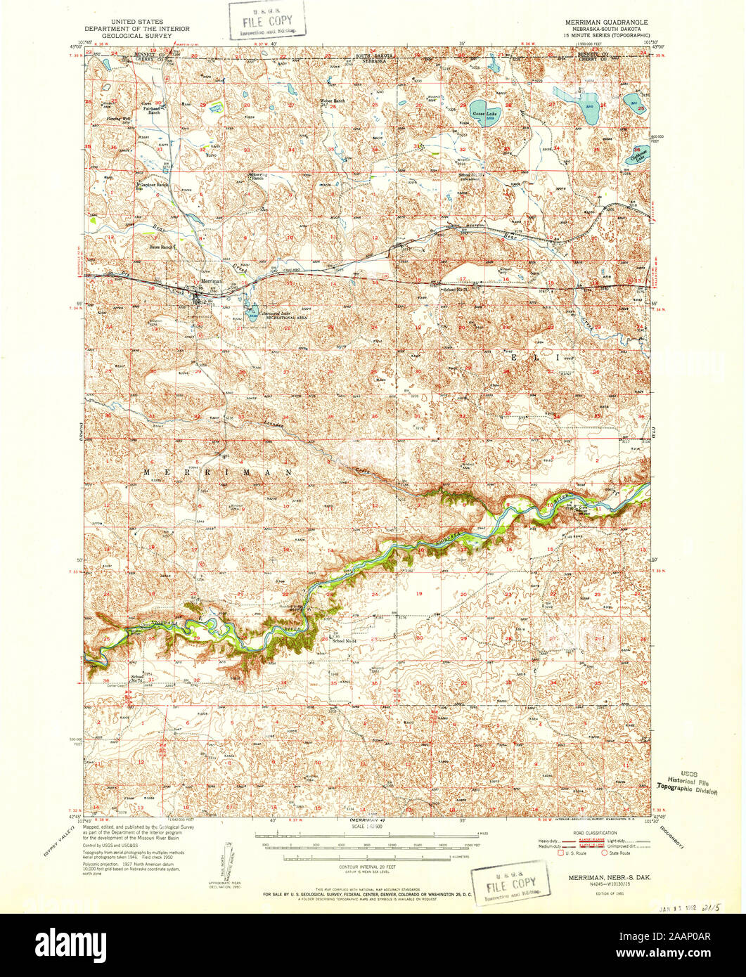 Merriman nebraska map hires stock photography and images Alamy
