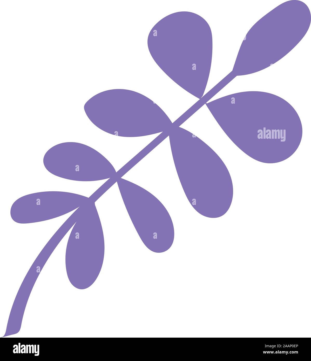 branch with leafs plant icon Stock Vector Image & Art - Alamy