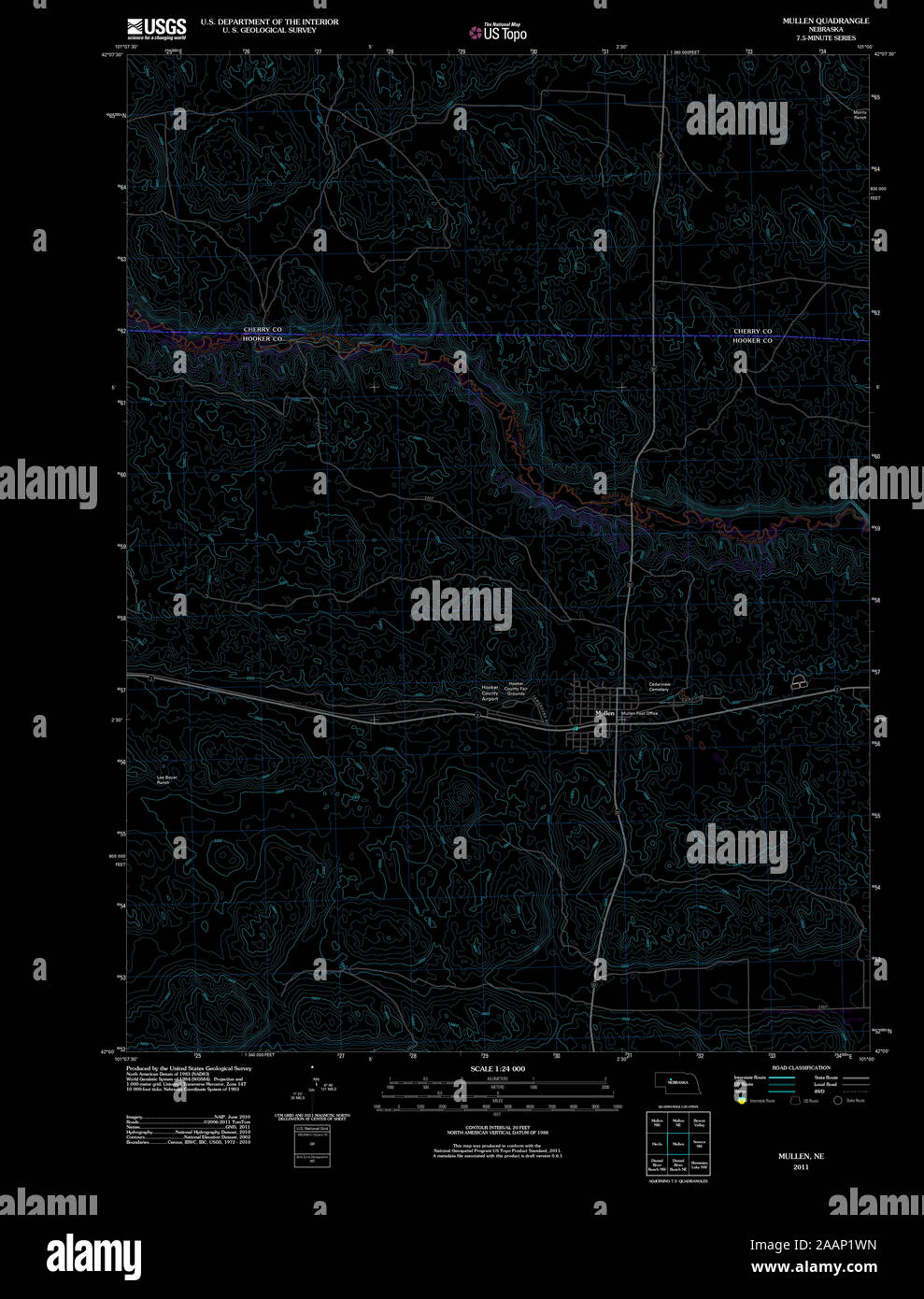 Mullen nebraska map hires stock photography and images Alamy