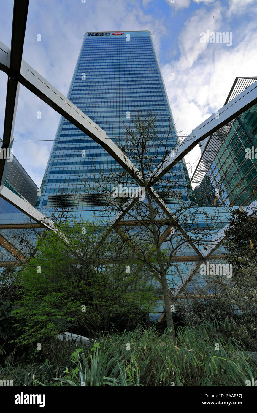 Skyscrapers In One Canada Square, Canary Wharf, Borough Of Tower ...