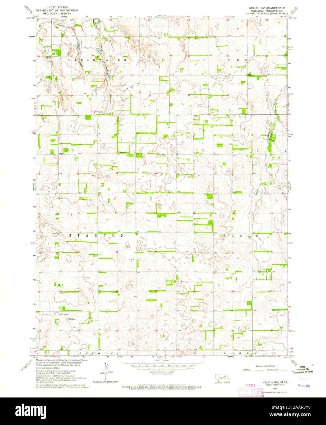 Map of neligh nebraska Cut Out Stock Images & Pictures Alamy
